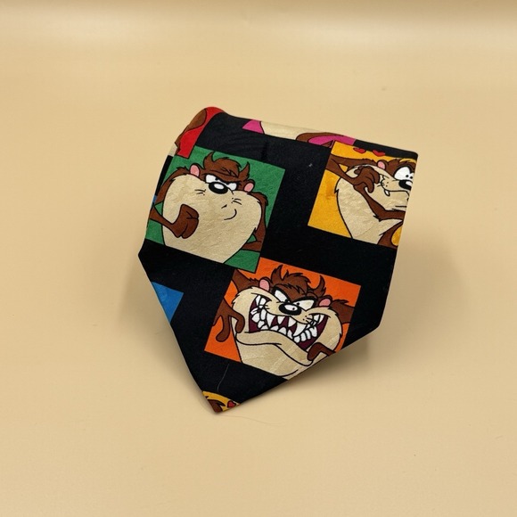 Looney Tunes Mania Other - Looney Tunes Taz Mania Neck Tie Mens Multi-Colored Expressions Novelty 1993 VTG